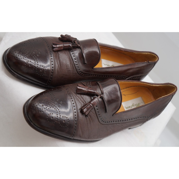 Mezlan Havana Tassel Loafers Men's Dark Brown Leather Size 10.5 - Picture 2 of 10